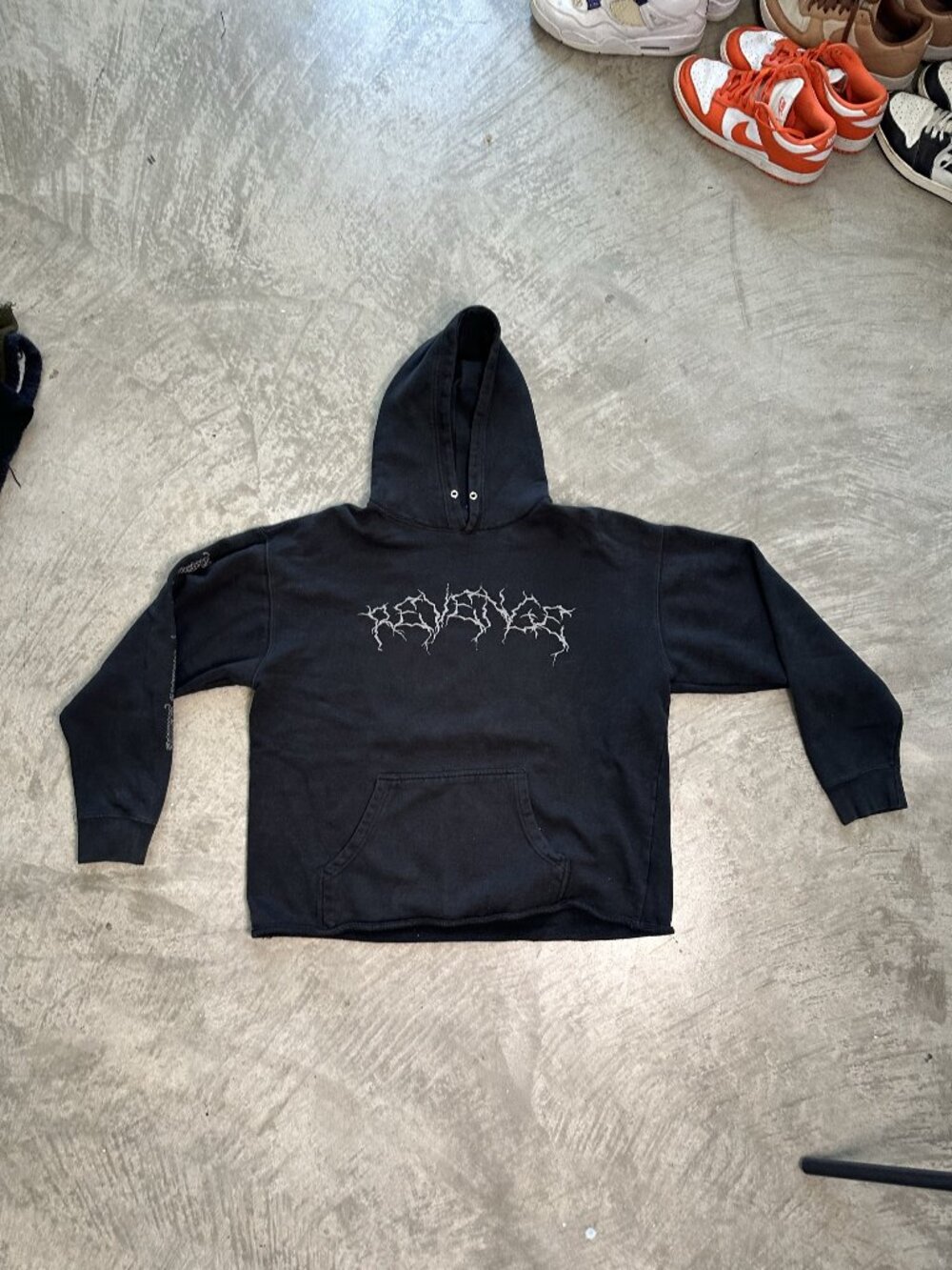 Revenge Black Ski Lightning Hoodie XL
